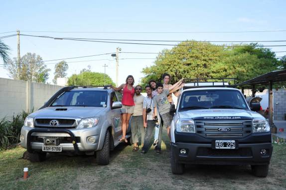 Junto com a família do Che Toba, que viajou de carro até a California! (em Villa Nueva, na Argentina)